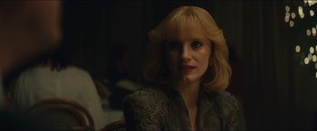 Movie still from “A Most Violent Year” (2014), directed by J.C. Chandor – A person wearing a jacket; Close Up shot, Over the shoulder angle