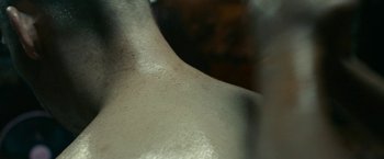 View of the back of a person's shoulder
