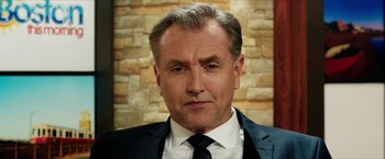 Movie still from “A Walk in the Woods” (2015), directed by Ken Kwapis – A person wearing a suit and tie; Close Up shot, Low angle