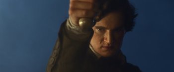 Movie still from “Abraham Lincoln: Vampire Hunter” (2012), directed by Timur Bekmambetov – A man holding a ball in his hand; Close Up shot, Low angle