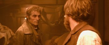 Movie still from “Abraham Lincoln: Vampire Hunter” (2012), directed by Timur Bekmambetov – A man looking at himself in the mirror; Close Up shot, Over the shoulder angle