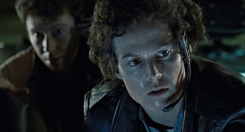 Movie still from “Aliens” (1986), directed by James Cameron – Close Up shot, Low angle