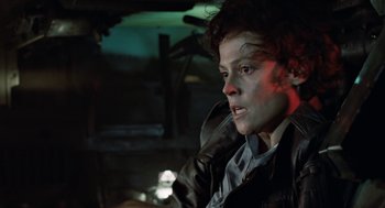 Movie still from “Aliens” (1986), directed by James Cameron – Close Up shot, Low angle