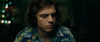 Movie still from “American Animals” (2018), directed by Bart Layton – A person with long hair; Close Up shot, Low angle
