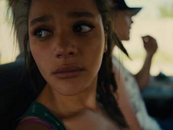 Movie still from “American Honey” (2016), directed by Andrea Arnold – A young woman's eyes; Close Up shot, High angle