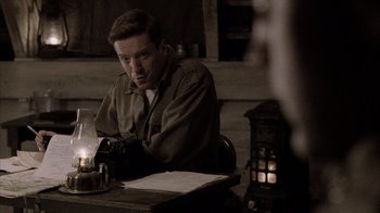 Movie still from “Band of Brothers” (2001), directed by David Frankel – Medium shot, Over the shoulder angle