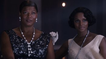 Movie still from “Bessie” (2015), directed by Dee Rees – Two beautiful women standing next to each other; Close Up shot, Over the shoulder angle