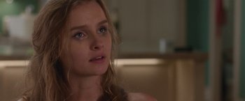 Movie still from “Better Watch Out” (2016), directed by Chris Peckover – A person looking at the camera; Close Up shot, Over the shoulder angle