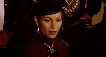 Movie still from “Black Dynamite” (2009), directed by Scott Sanders – A person wearing a hat; Close Up shot, High angle