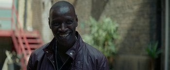 Movie still from “Burnt” (2015), directed by John Wells – A person wearing a jacket; Close Up shot, Over the shoulder angle