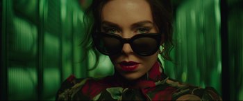 Movie still from “Fast & Furious Presents: Hobbs & Shaw” (2019), directed by David Leitch – A person wearing sunglasses; Close Up shot, Low angle