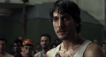 A person wearing a tank top
