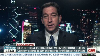 Movie still from “Citizenfour” (2014), directed by Laura Poitras – A man in a suit and tie is talking; Close Up shot, Low angle