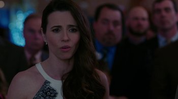 Movie still from “Daddy's Home” (2015), directed by Sean Anders – A person with long hair; Close Up shot, Over the shoulder angle