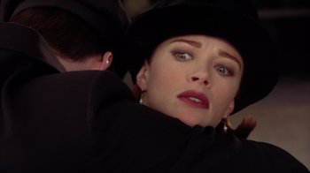 Movie still from “Dumb and Dumber” (1994), directed by Peter Farrelly – A person wearing a hat; Close Up shot, Over the shoulder angle