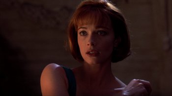 Movie still from “Dumb and Dumber” (1994), directed by Peter Farrelly – A person with short red hair; Close Up shot, Low angle