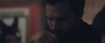 Movie still from “Endings, Beginnings” (2019), directed by Drake Doremus – A person with his hands clasped together; Close Up shot, Over the shoulder angle