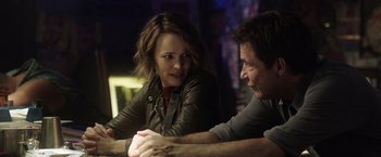 Movie still from “Game Night” (2018), directed by John Francis Daley – Close Up shot, Over the shoulder angle