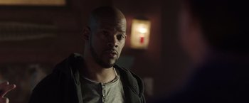 Movie still from “Game Night” (2018), directed by John Francis Daley – Close Up shot, Over the shoulder angle