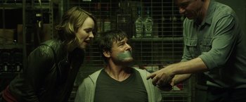 Movie still from “Game Night” (2018), directed by John Francis Daley – Medium shot, Over the shoulder angle