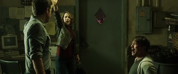 Movie still from “Game Night” (2018), directed by John Francis Daley – Medium shot, Over the shoulder angle