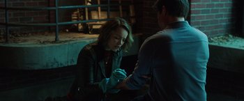 Movie still from “Game Night” (2018), directed by John Francis Daley – Medium shot, Over the shoulder angle