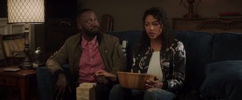 Movie still from “Game Night” (2018), directed by John Francis Daley – Medium shot, Over the shoulder angle