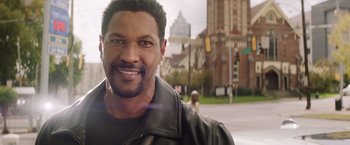 Movie still from “Game Night” (2018), directed by John Francis Daley – Close Up shot, Over the shoulder angle