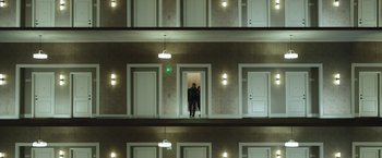 Movie still from “Game Night” (2018), directed by John Francis Daley – Extreme Wide shot, Overhead angle