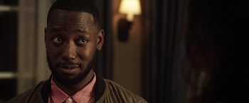 Movie still from “Game Night” (2018), directed by John Francis Daley – Close Up shot, Over the shoulder angle