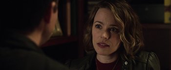 Movie still from “Game Night” (2018), directed by John Francis Daley – Close Up shot, Over the shoulder angle