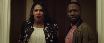 Movie still from “Game Night” (2018), directed by John Francis Daley – Close Up shot, Low angle