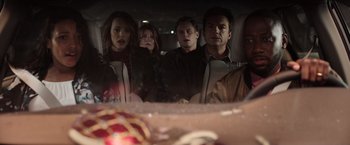 Movie still from “Game Night” (2018), directed by John Francis Daley – Close Up shot, High angle