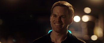 Movie still from “Game Night” (2018), directed by John Francis Daley – Close Up shot, Over the shoulder angle