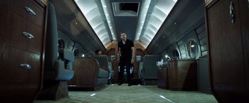 Movie still from “Game Night” (2018), directed by John Francis Daley – Wide shot, Low angle