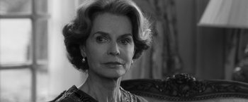 Movie still from “Frantz” (2016), directed by François Ozon – An older woman is looking at the camera; Close Up shot, Over the shoulder angle