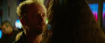 Movie still from “Hell or High Water” (2016), directed by David Mackenzie – A person with a beard; Close Up shot, Over the shoulder angle