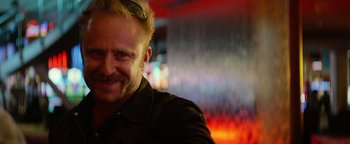 Movie still from “Hell or High Water” (2016), directed by David Mackenzie – A person wearing a black shirt; Close Up shot, Low angle