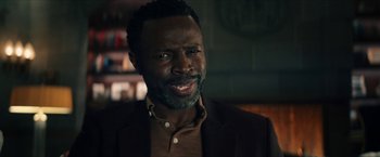 Movie still from “Gen V” (2023), created by Eric Kripke – A person wearing a jacket; Close Up shot, Over the shoulder angle