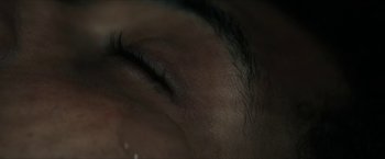 Movie still from “Gen V” (2023), created by Eric Kripke – View of a person's eye; Extreme Close Up shot, Overhead angle