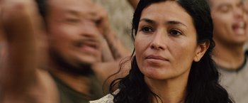 Movie still from “Get the Gringo” (2012), directed by Adrian Grunberg – A person looking at the camera; Close Up shot, Over the shoulder angle