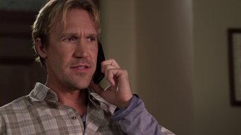Movie still from “God's Not Dead” (2014), directed by Harold Cronk – A person talking on a cell phone; Close Up shot, Over the shoulder angle