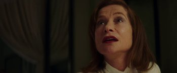 Movie still from “Greta” (2018), directed by Neil Jordan – A person looking up at the sky; Close Up shot, Low angle