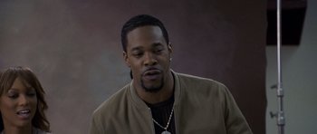 Movie still from “Halloween: Resurrection” (2002), directed by Rick Rosenthal – A man with a beard and a jacket on; Close Up shot, High angle