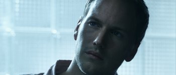 Movie still from “Hard Candy” (2005), directed by David Slade – A man's face in front of a window; Close Up shot, Low angle