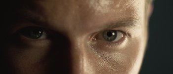 Movie still from “Hard Candy” (2005), directed by David Slade – A person's eye with the reflection of a person in it; Extreme Close Up shot, Overhead angle