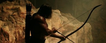 Movie still from “Hercules” (2014), directed by Brett Ratner – Medium shot, Over the shoulder angle