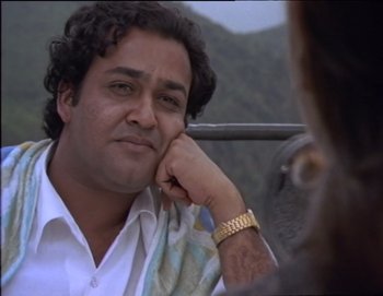 Movie still from “Iruvar” (1997), directed by Mani Ratnam – Close Up shot, Low angle