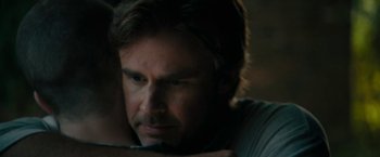 Movie still from “Imperium” (2016), directed by Daniel Ragussis – A person looking at the camera; Close Up shot, Over the shoulder angle