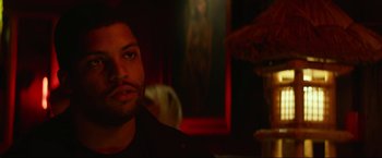 Movie still from “Ingrid Goes West” (2017), directed by Matt Spicer – A person in a dark room; Close Up shot, Over the shoulder angle